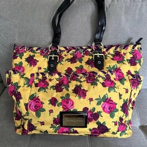 Betsey Johnson tote diaper bag